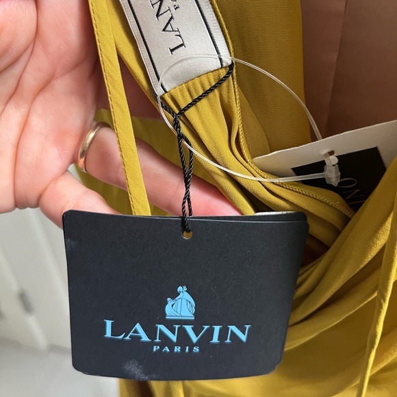 Lanvin Asymmetrical Mustard Dress size 38 (small) - Picture 6 of 7
